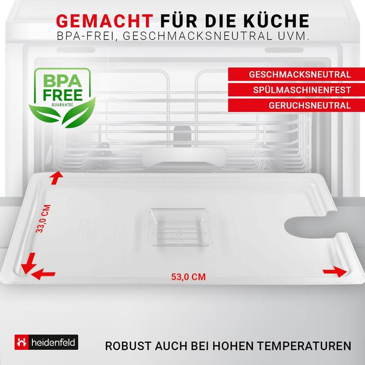 Produktbild Heidenfeld Sous-Vide-Deckel SVD24 Verschluss 24 Liter Sous-Vide-Behälter Box