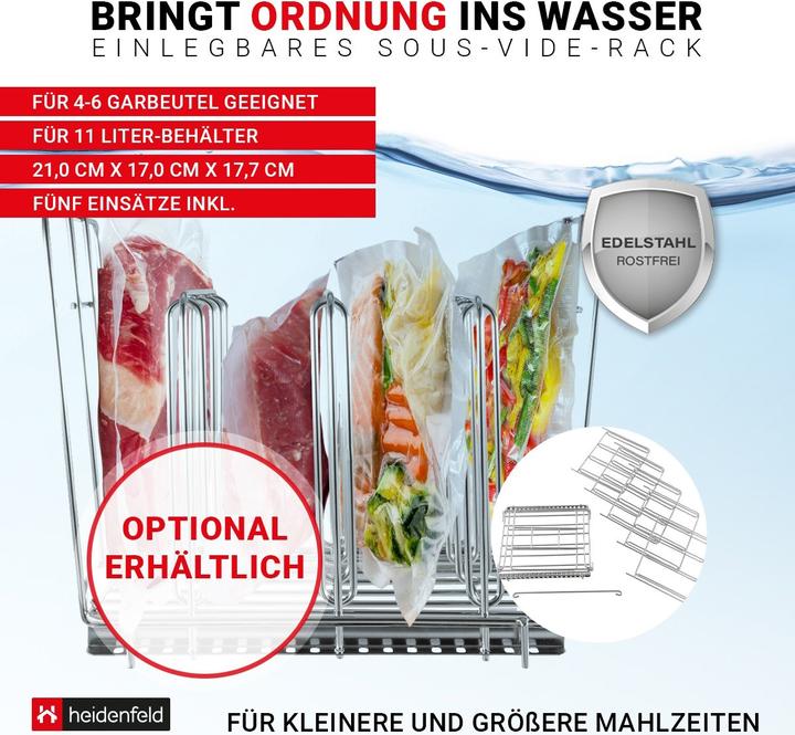 Produktbild Heidenfeld SVS11 Sous Vide Garer Behälter