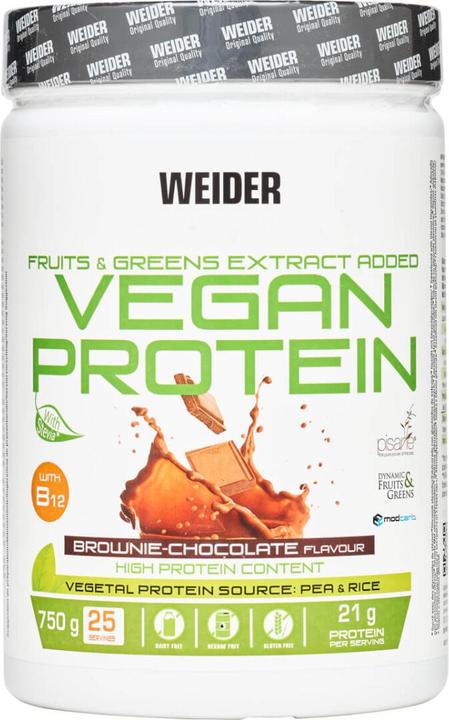 Image du produit Weider Protéines végétaliennes (Brownie-chocolat, 1 pcs, 750 g)