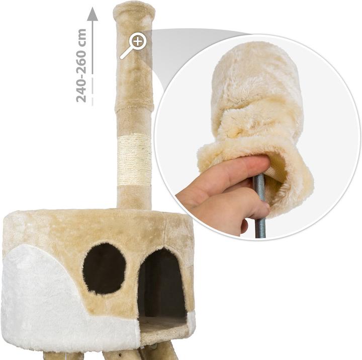 Produktbild tectake Hansi (260 cm, Beige, Weiss)
