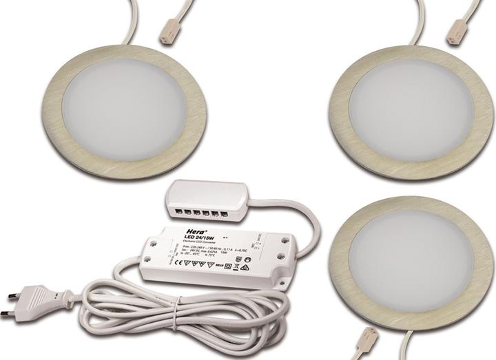 Hera LED Einbauleuchte 3er-Set ww, edel 3er Set #61060530002, 61060530002 (312 lm)