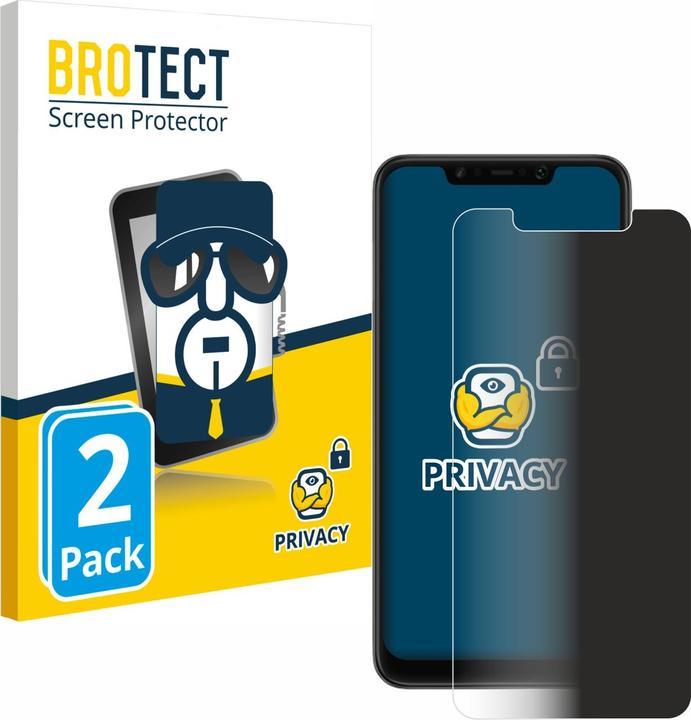 Actual product image BROTECT Anti-spy privacy film Blue light protection film (2 Piece, Xiaomi Pocophone F1)