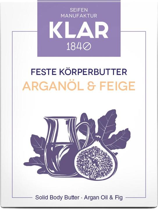 Image du produit Klar Beurre solide pour le corps huile d'argan & figue (Beurre corporel)