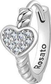 Actual product image Rosato Silver single earrings Heart Storie RZO064R