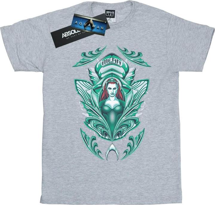 Immagine prodotto Aquaman Mera Crest Maglietta Ampia Donna (XXL)