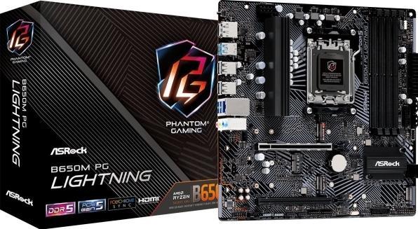Immagine prodotto AsRock B650M PG Lightning AM5 mATX DDR5 (AM5, AMD B650, mATX)