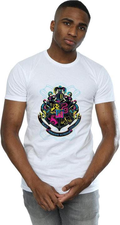 Actual product image Mens Hogwarts Crest Cotton T-Shirt (L)