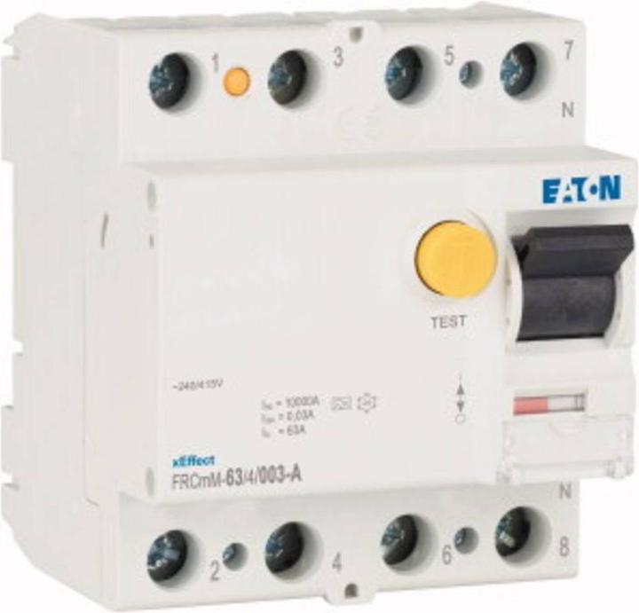 Produktbild Eaton MOE FRCMM-63/4/003-A FI-Schalter, 63A, 4p, 30mA, Typ A