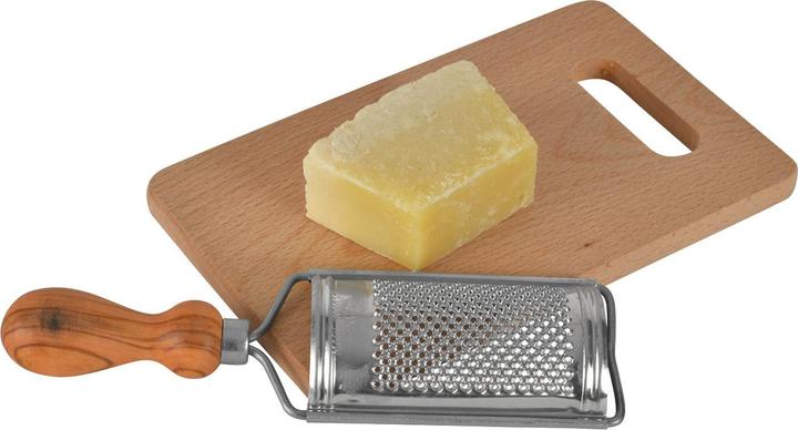 Immagine prodotto Natura Punto Grattugia per formaggio con manico in legno d'ulivo, 20 x 7 cm