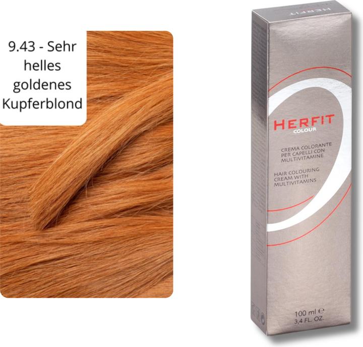 Image du produit XanitaliaPro HAARFARBE MIT VITAMINEN 9.43 - Sehr helles goldenes Kupferblond 100 ml (9.43 - blond cuivré doré très clair)