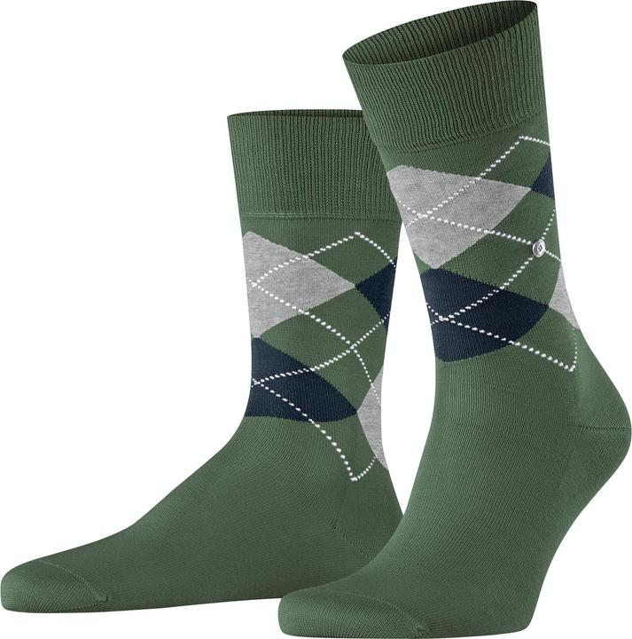 Produktbild Burlington Socken "Manchester" grün/klein gemustert (Einzelpack, 40 - 46)