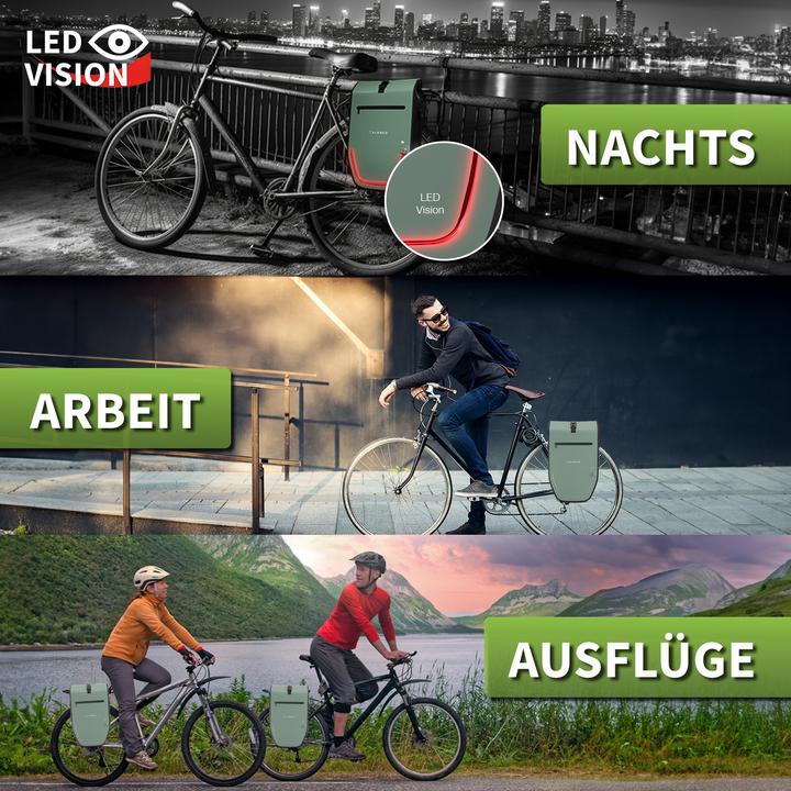 Produktbild Eloneo Fahrradtasche für Laptop (28 l, Gepäckträgertasche)