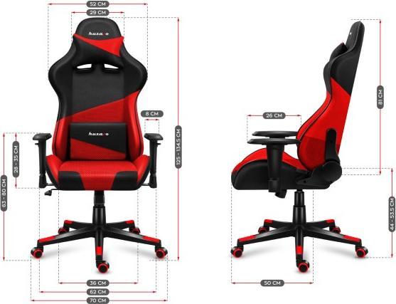 Produktbild Huzaro FORCE 6.2 Red Mesh Gaming Chair
