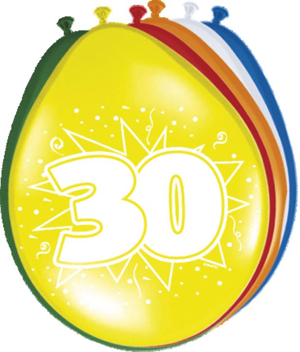 Actual product image Folat Party balloons 30 years (8 x)