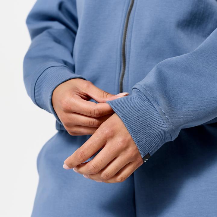 Immagine prodotto Domyos Bomberjacke mit Reissverschluss Damen blau mit weiss (L)
