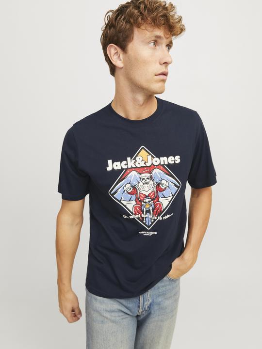 Actual product image Jack & Jones X-mas round neck T-shirt T-shirt (M)