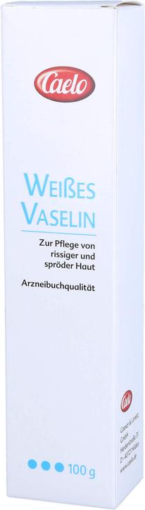 Actual product image Caelo Vaseline white HV pack aluminium tube+box, 100 g ointment (Body cream)
