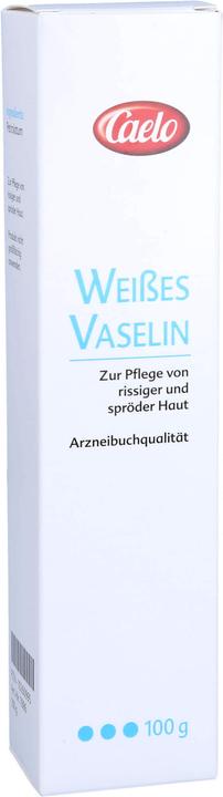 Actual product image Caelo Vaseline white HV pack aluminium tube+box, 100 g ointment (Body cream)