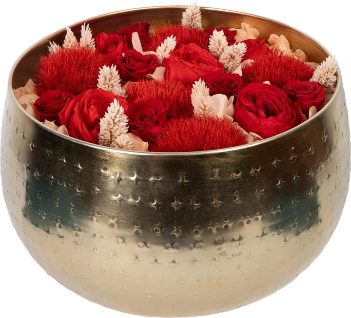 Produktbild Migros Ostschweiz Premium Rosen (Stabilisierte Rosen) in der Goldschale (Infinity Blumen)