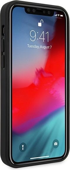 Produktbild BMW M Hard Case PU Triangles+ Tricolor Line für Apple iPhone 12 12 Pro - black (Apple iPhone 12 Pro, Apple iPhone 12)