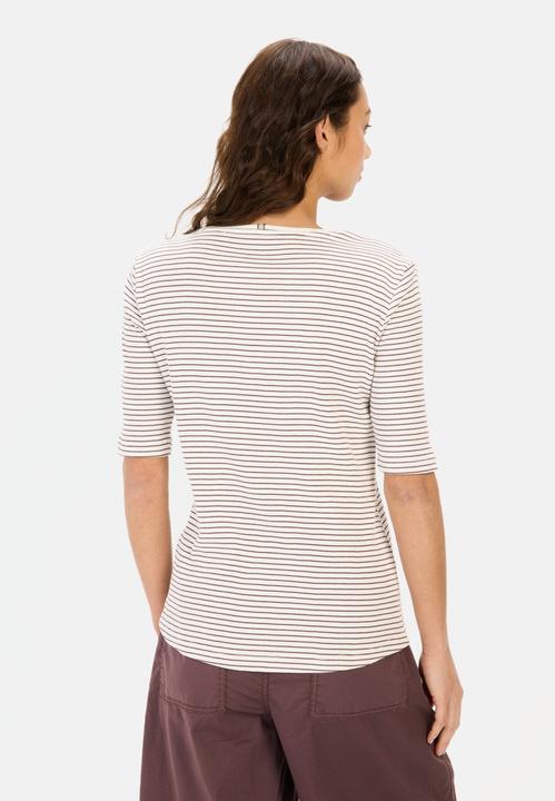 Produktbild Camel Active Gestreiftes Rundhals T-Shirt aus reiner Baumwolle (XL)