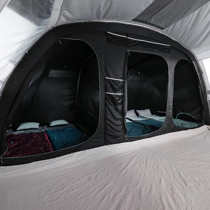 Actual product image Quechua Familienzelt Stangenaufbau - Arpenaz 6.3 F&B 6 Personen 3 Kabinen (25.75 kg, 6 persons)