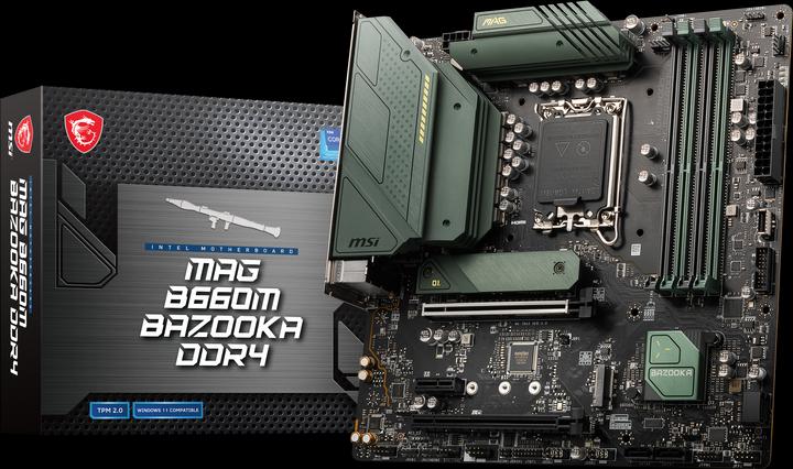 Actual product image MSI MAG B660M BAZOOKA DDR4 (LGA 1700, Intel B660, mATX)