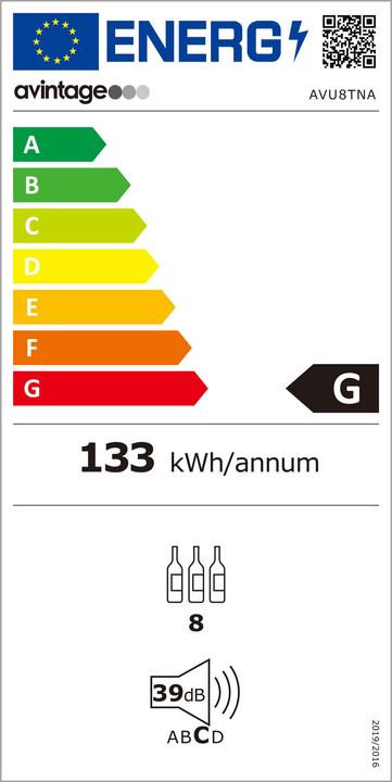 Label énergétique Avintage Armoires à vin