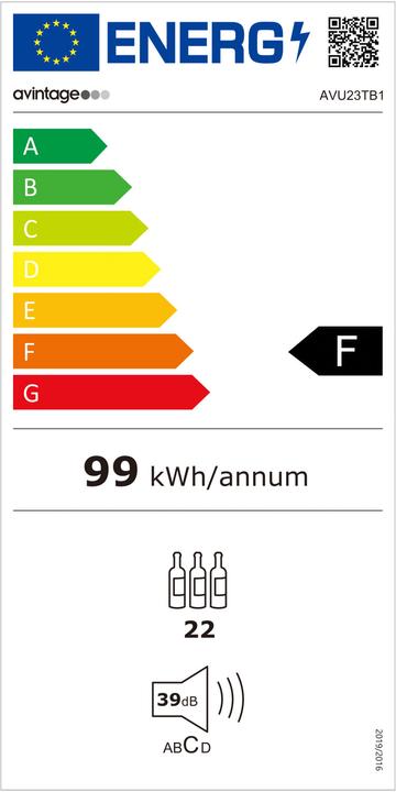Label énergétique Avintage Weinschränke