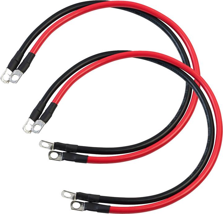 Actual product image Revolt Set of 4 battery cables with ring lugs