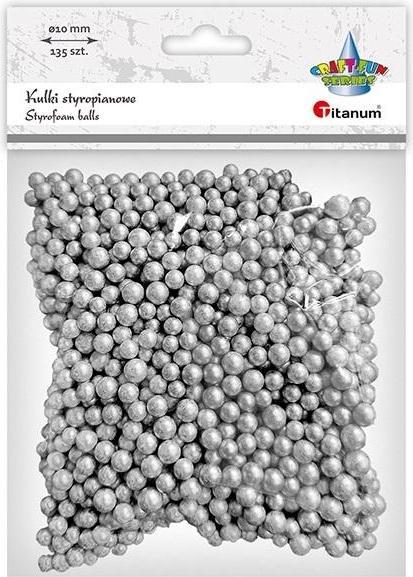 Actual product image Titanum Styroporkugeln 5/7mm 135 Stück, Silber