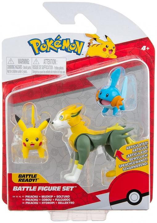 Image du produit Jazwares Pokémon Battle: Gobou, Pikachu, Fulgudog