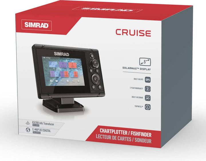 Image du produit Simrad Traceur de cartes "Cruise" incluant une sonde 83/200
