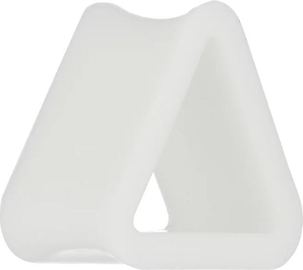 Star Piercing Flesh Tunnel Dreieck weiss (Silikon)