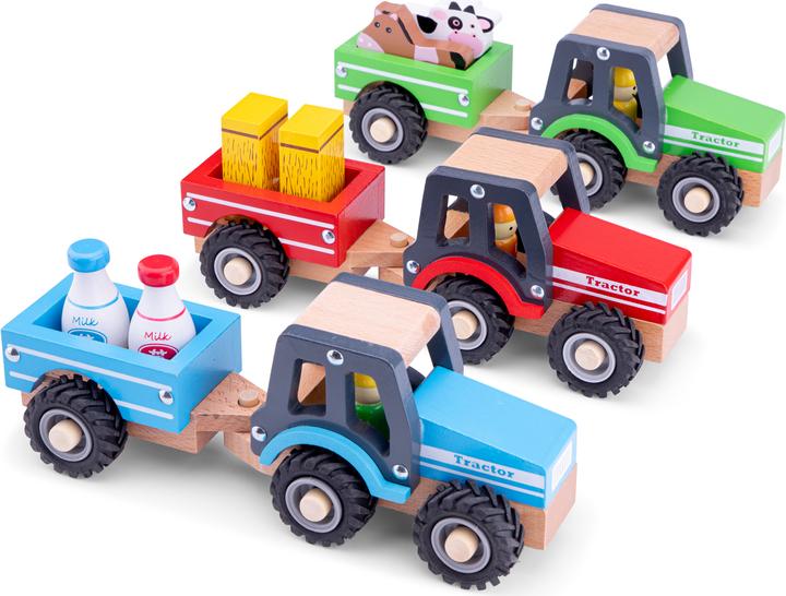 Actual product image New Classic Toys Tractor with trailer - animals