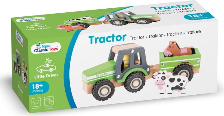 Actual product image New Classic Toys Tractor with trailer - animals