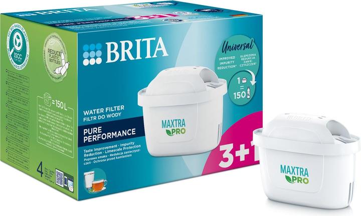 Actual product image Brita MX+ Pro Pure Performance Filter 3+1 pieces (4 x)