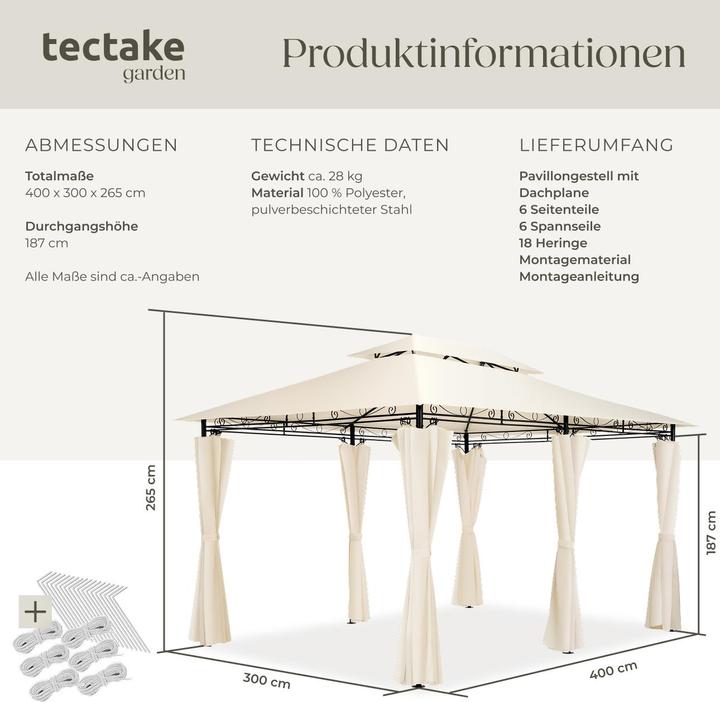 Image du produit tectake Luxe (400 cm, 300 cm)
