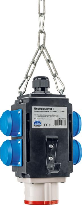 Actual product image As - Schwabe Energy cube wired ready for connection (5 x, CEE 7/3, CEE)