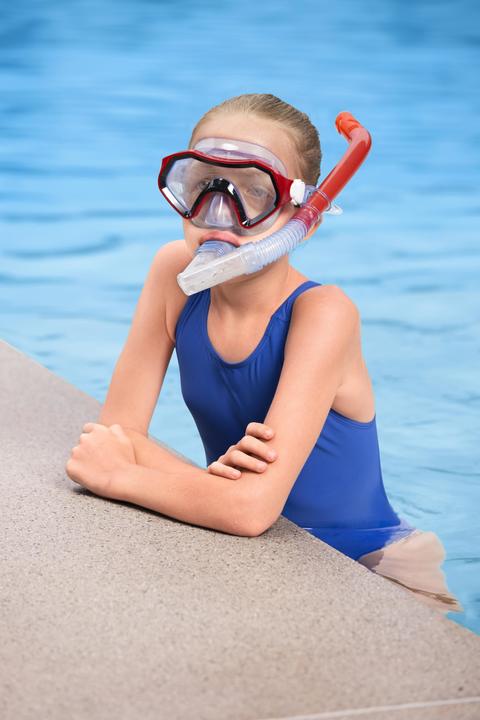 Immagine prodotto Bestway Set da sub per bambini con maschera, pinne e tubo rossi, 25046