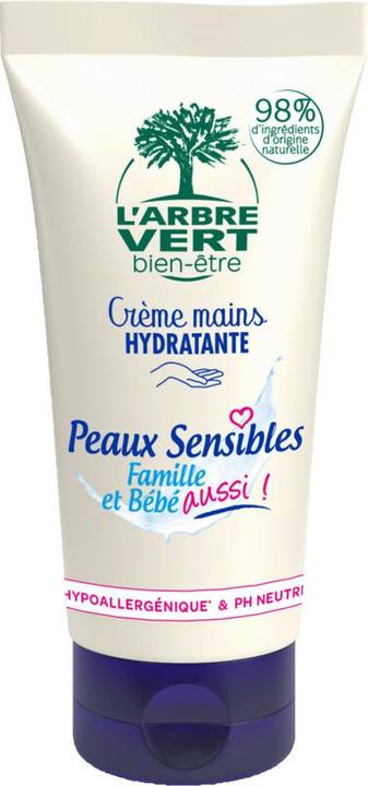 Image du produit L'arbre vert Crème mains écologique Hydratante Peaux Sensibles 75ml (75 ml)