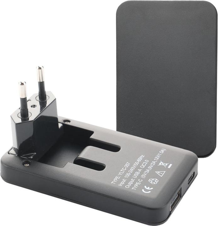 Produktbild Offgridtec 2 Stk. USB-Ladegerät Extra Flaches Netzteil Dual Port USB-A USB-C Schwarz 20W (20 W)