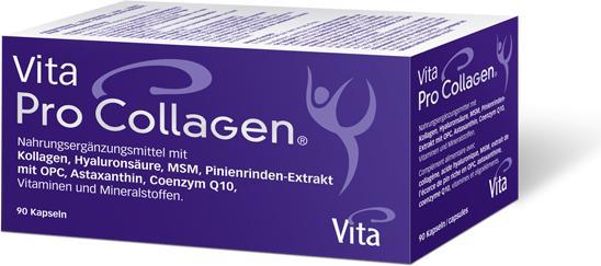 Actual product image Vita PRO Collagen MSM Pine bark OPC Astaxanthin and more (90 Piece, Capsules, 313 g)