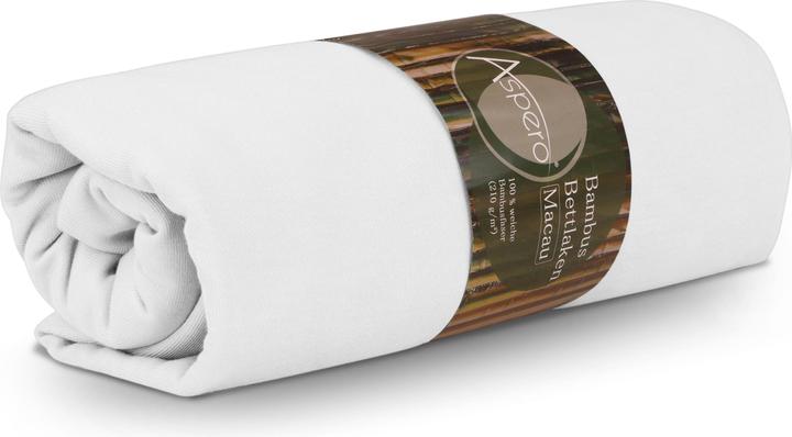 Actual product image Aspero Bamboo fitted sheet Macau (180 x 200 x 30 cm)
