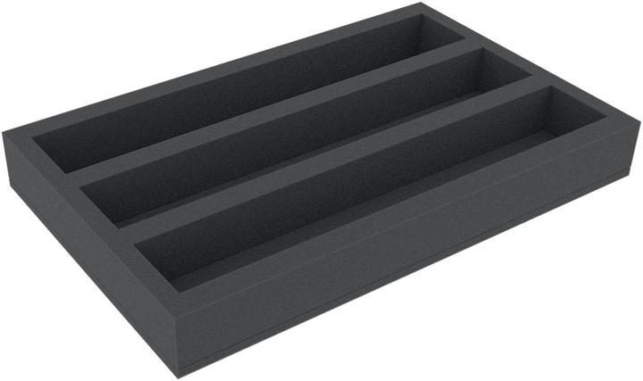 Produktbild Feldherr DS065A004 - Schaumstoffeinlage Spur S - liegend - 3 Stege für Modelleisenbahn Loks (Schaumstoff)