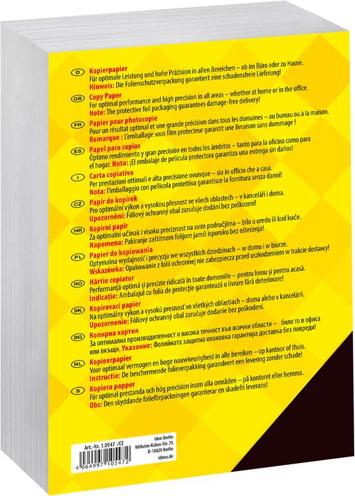 Produktbild Idena Kopierpapier A5 80g weiss 500 Blatt Home (80 g/m², A5)