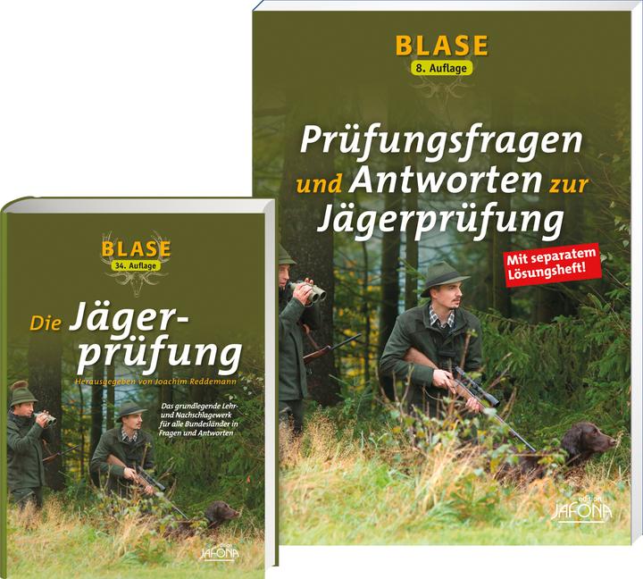Produktbild BLASE - Die Jägerprüfung + BLASE - Prüfungsfragen und Antworten zur Jägerprüfung (Deutsch, Edition Jafona im Quelle & MeyerVerlag, 2023)
