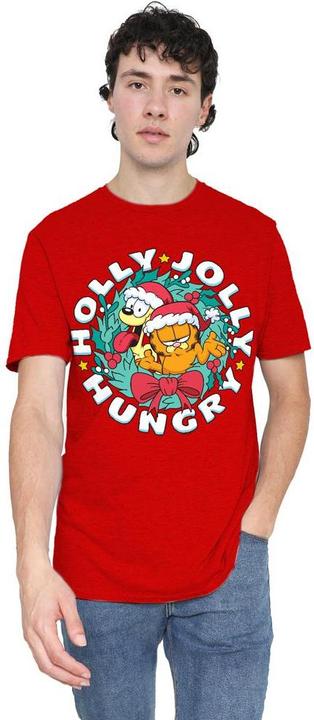 Produktbild Garfield Holly Jolly Hungry TShirt weihnachtliches Design (XL)
