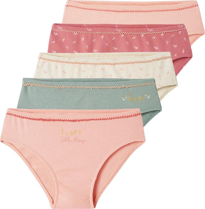 Immagine prodotto Vertbaudet Confezione da 5 slip da bambina, a costine (86, Confezione da 5 pezzi)