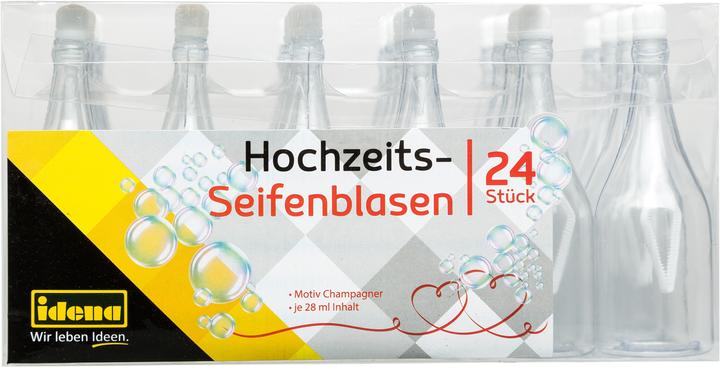 Produktbild Idena Seifenblasen 28ml Champagnerflasche 24er